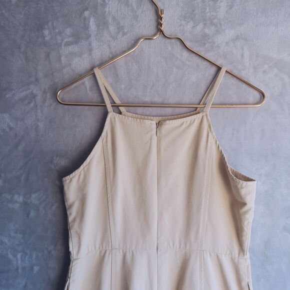 LAGUA GEM Ivory Halter Cami Neck Jumpsuit Size M Wide Leg Adjustable Japanese - Picture 7 of 14